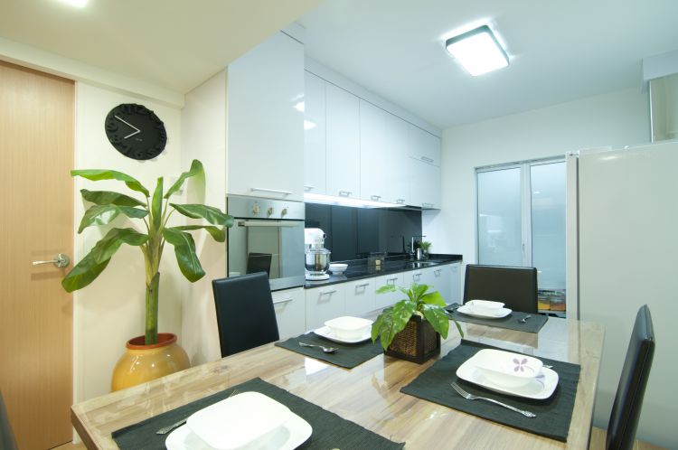 Modern, Tropical Design - Dining Room - HDB 3 Room - Design by Newedge design