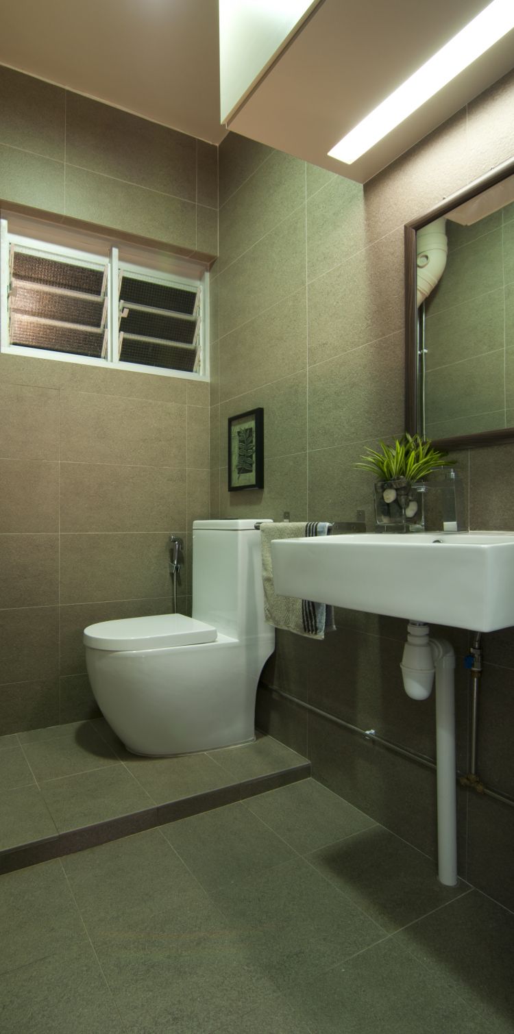 Modern, Tropical Design - Bathroom - HDB 3 Room - Design by Newedge design