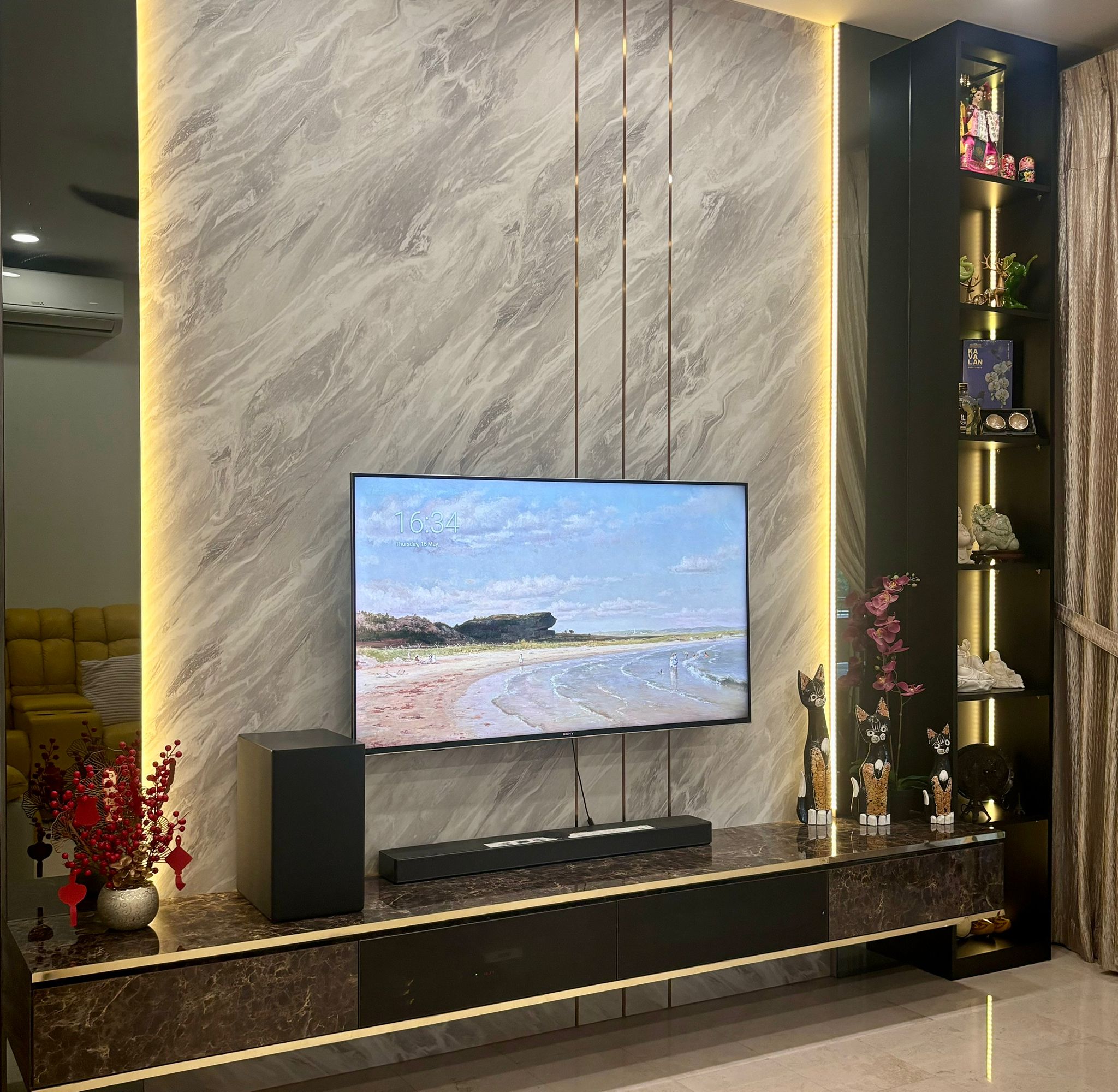 Contemporary Design - Living Room - Landed House - Design by Niche Koncept
