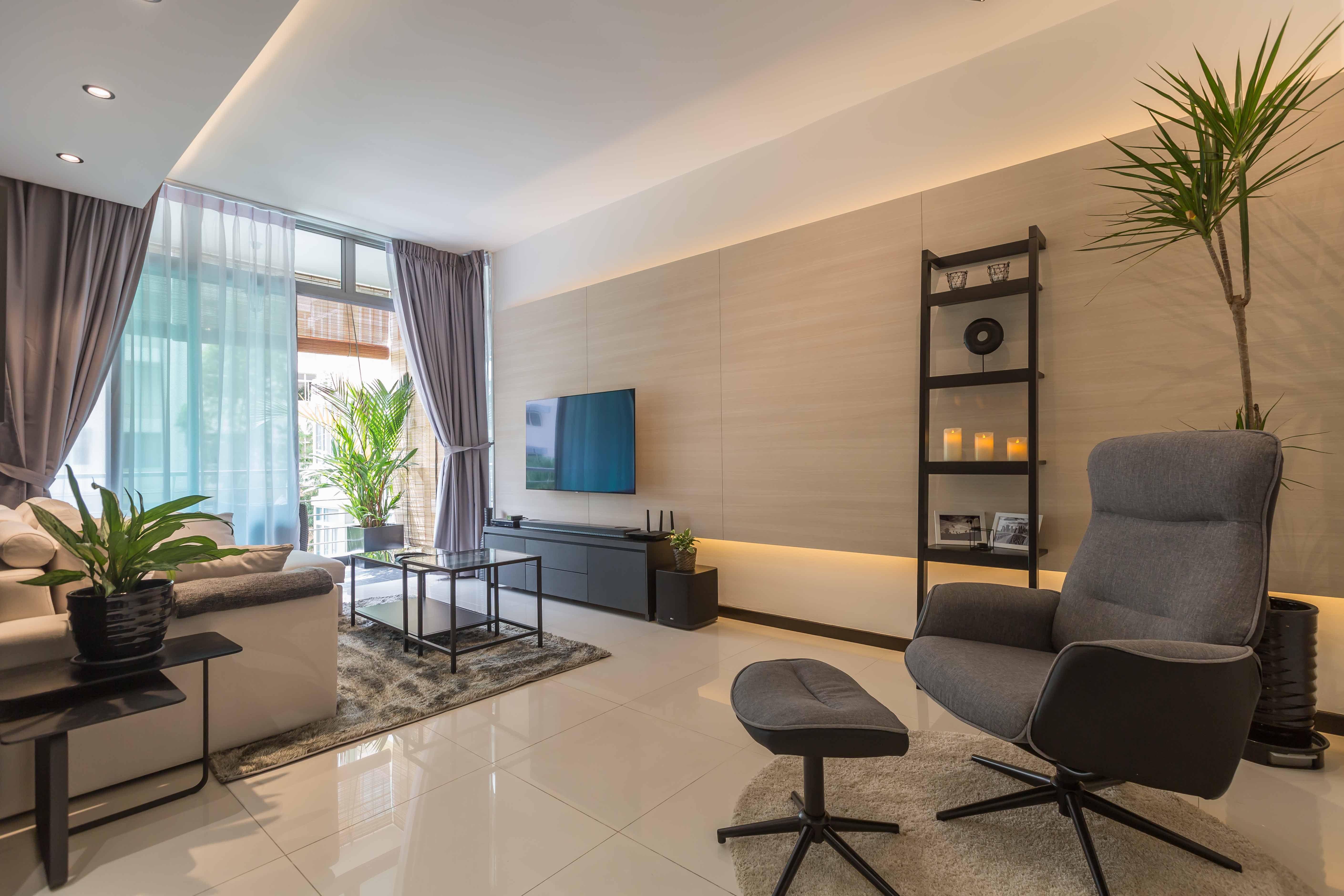 Resort Design - Living Room - Condominium - Design by NID Design Group