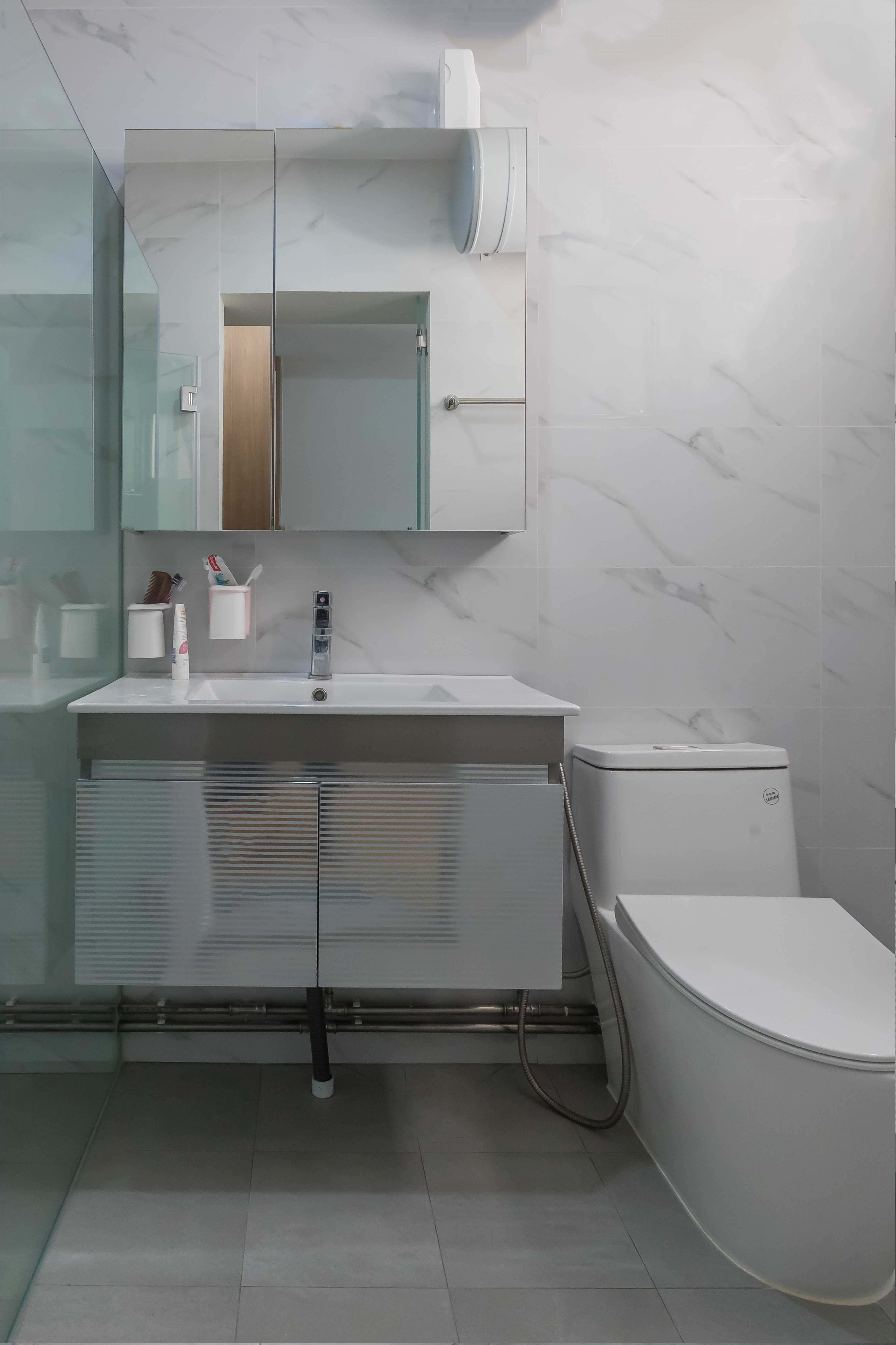 Modern Design - Bathroom - HDB 5 Room - Design by NID Design Group