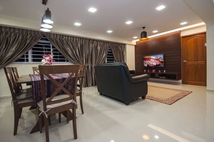 Resort, Tropical Design - Dining Room - HDB 5 Room - Design by NID Design Group