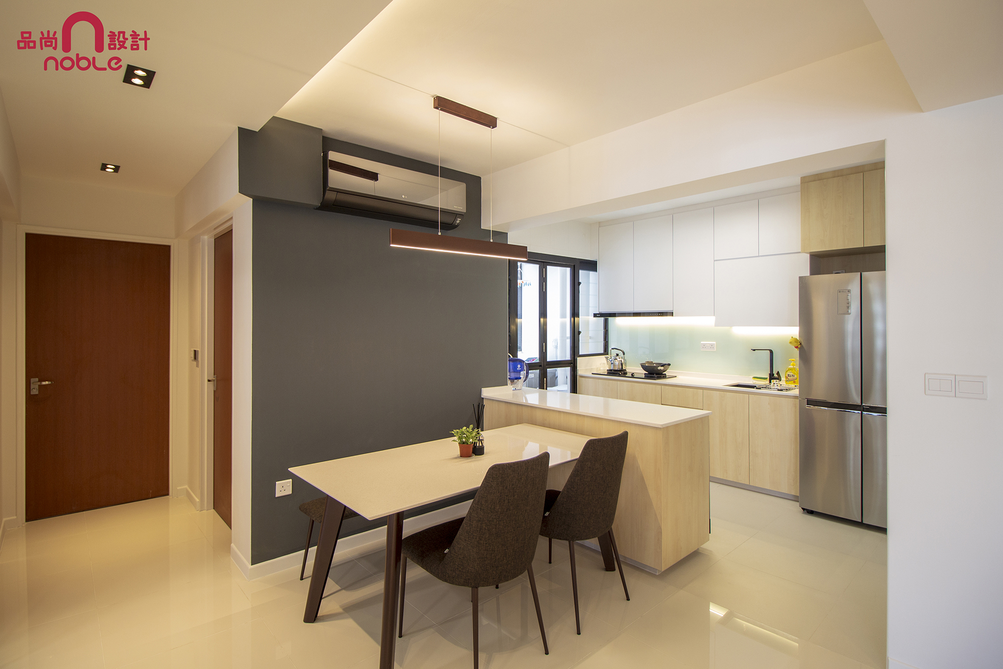Contemporary, Modern Design - Dining Room - HDB 4 Room - Design by Noble Interior Design Pte Ltd