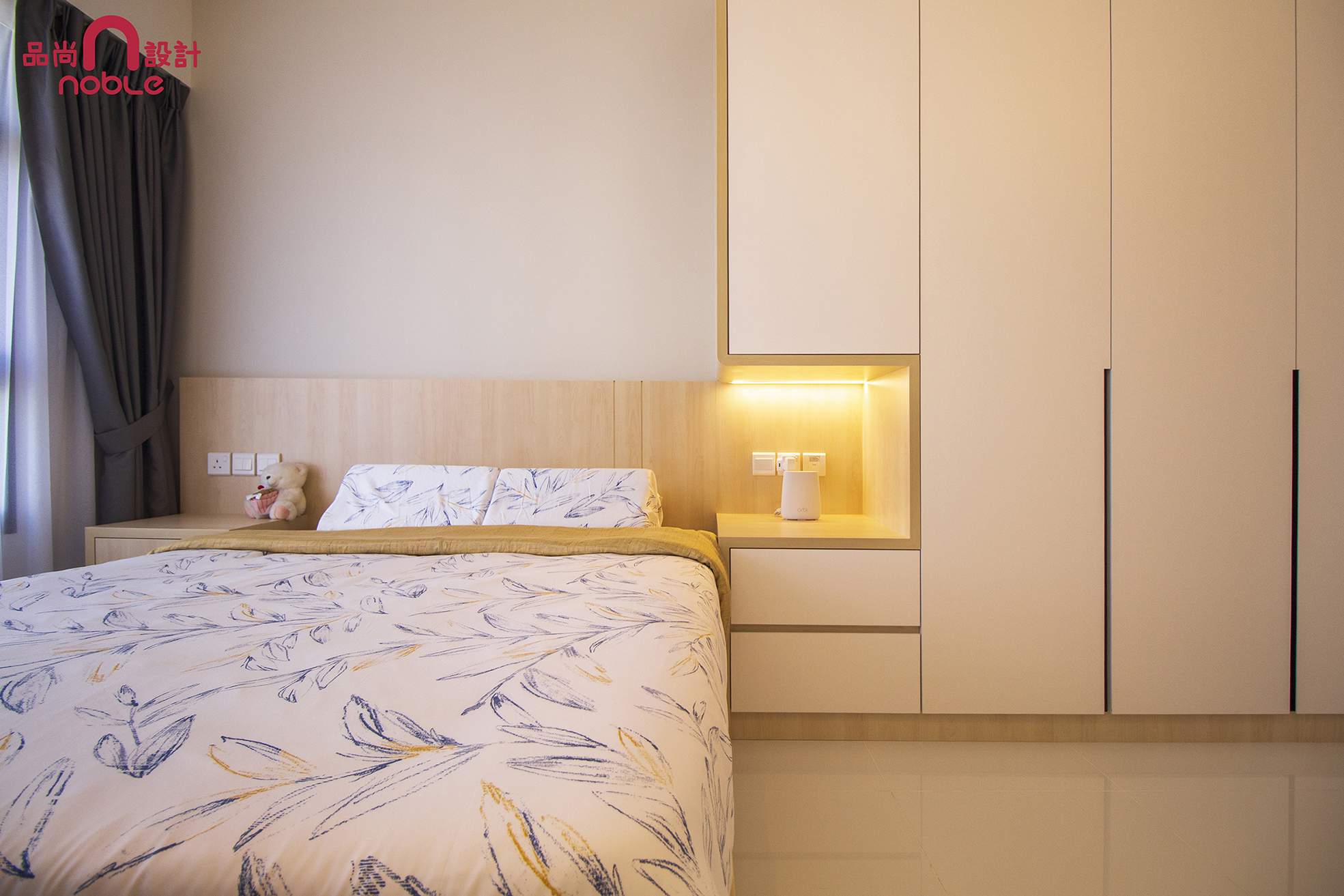 Contemporary, Modern Design - Bedroom - HDB 4 Room - Design by Noble Interior Design Pte Ltd