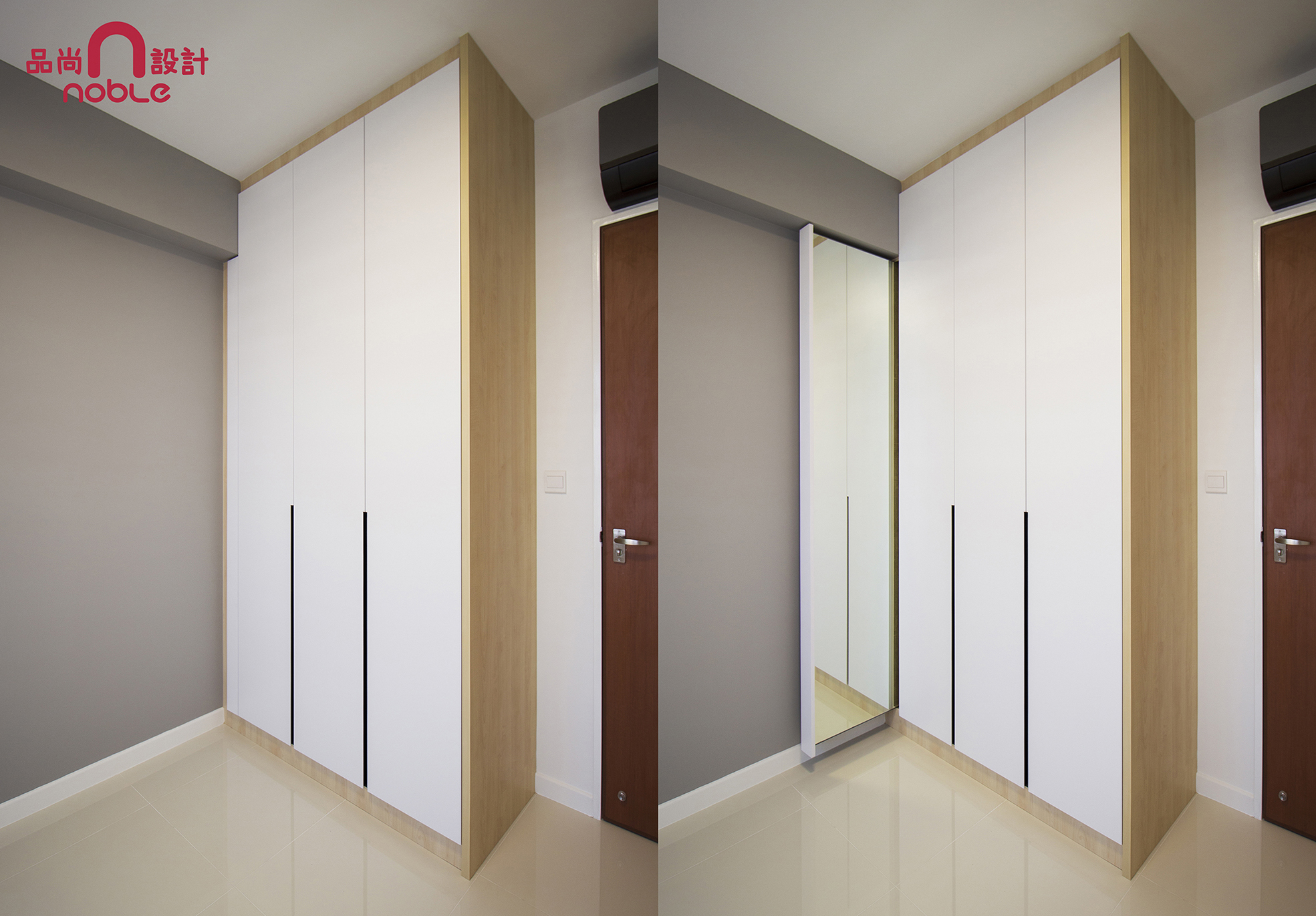 Contemporary, Modern Design - Bedroom - HDB 4 Room - Design by Noble Interior Design Pte Ltd
