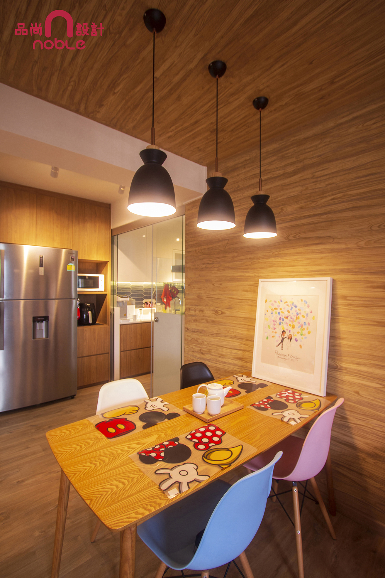Scandinavian Design - Dining Room - HDB 5 Room - Design by Noble Interior Design Pte Ltd