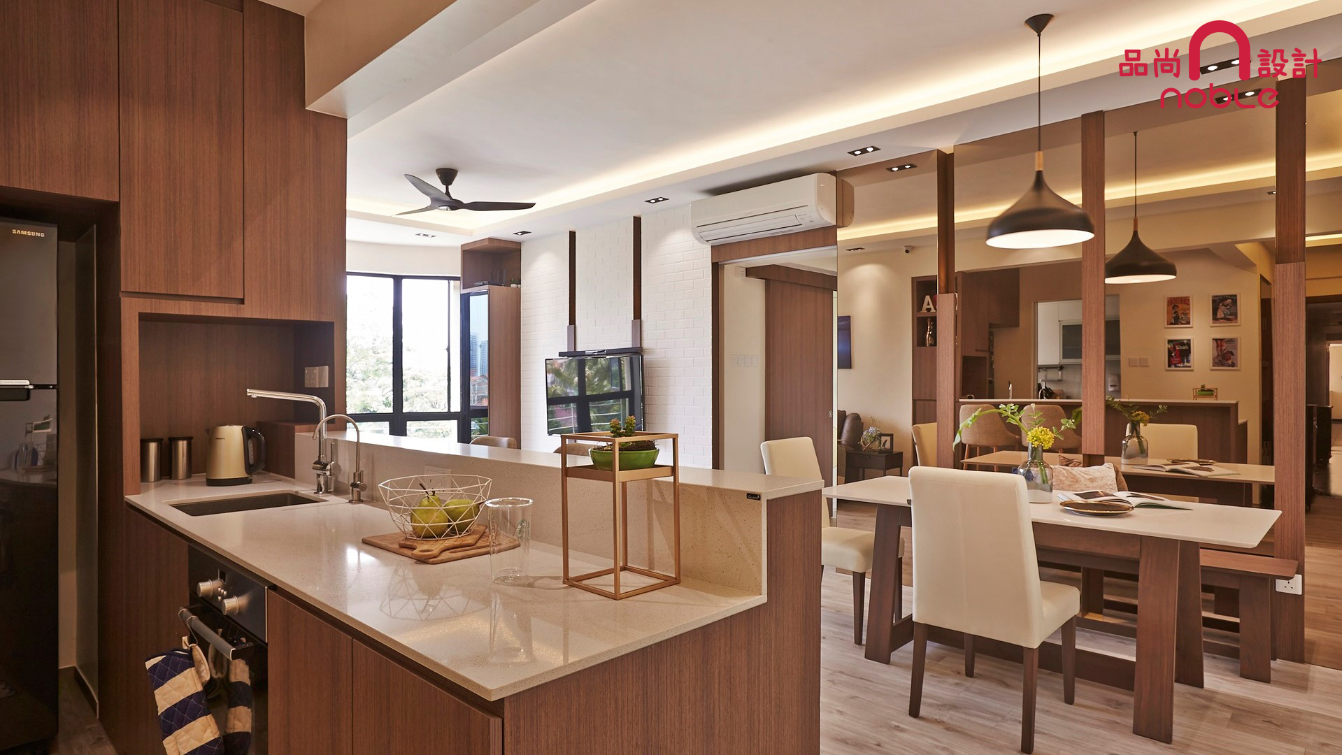 Contemporary, Modern Design - Dining Room - Condominium - Design by Noble Interior Design Pte Ltd