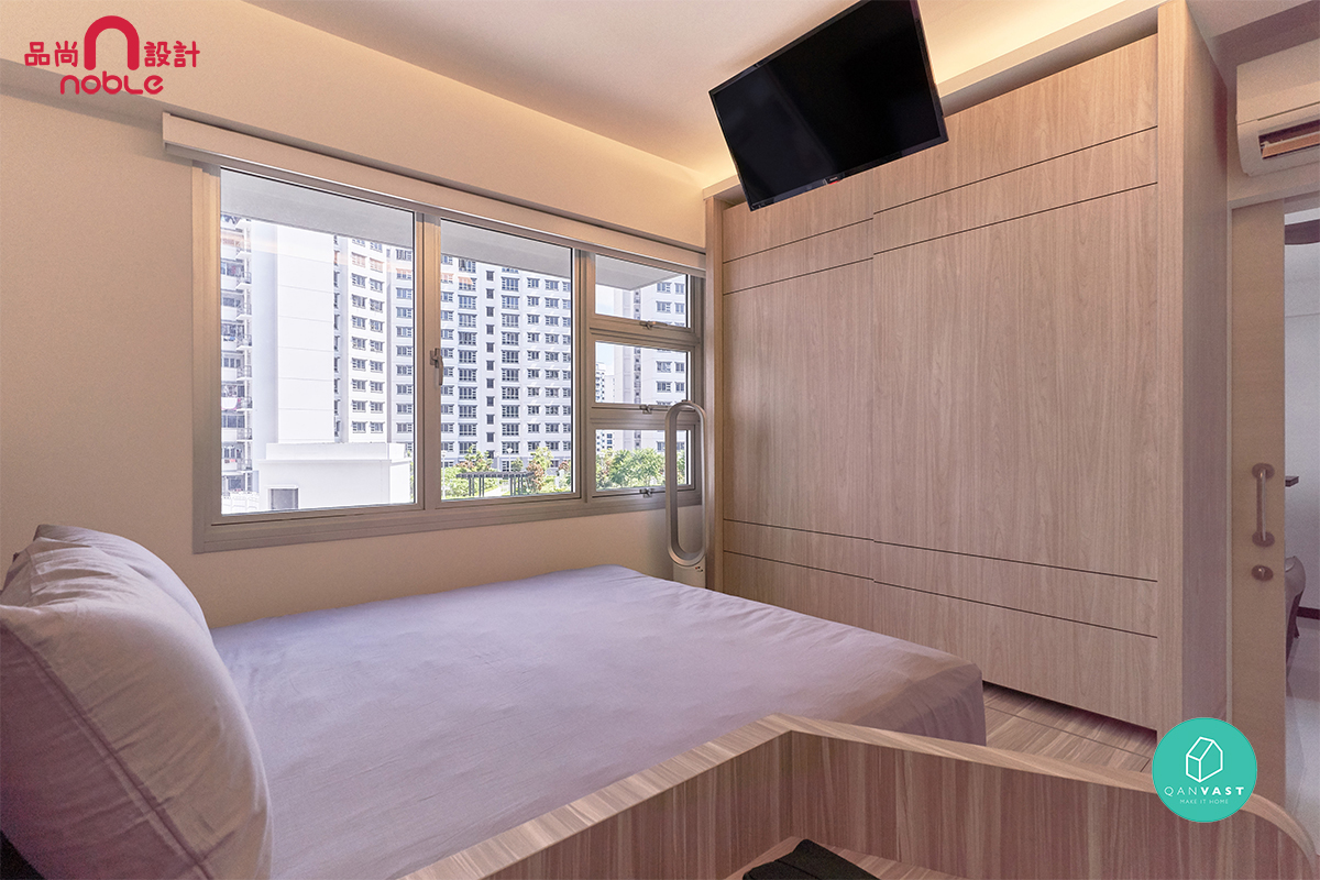 Modern Design - Bedroom - HDB Studio Apartment - Design by Noble Interior Design Pte Ltd