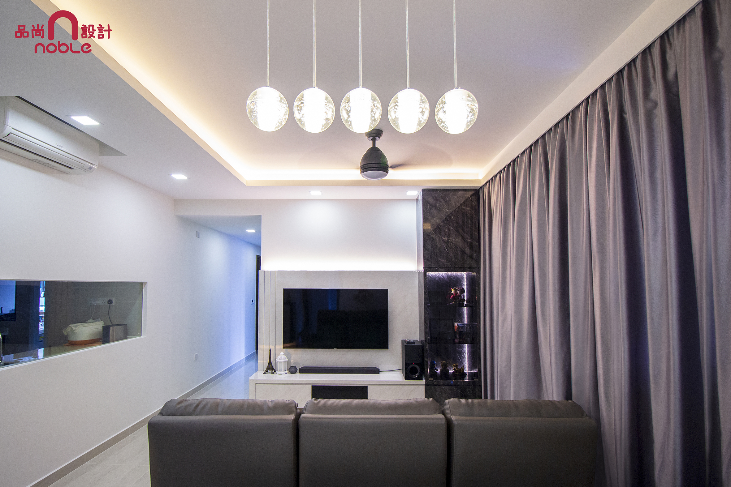 Contemporary, Modern Design - Living Room - Condominium - Design by Noble Interior Design Pte Ltd