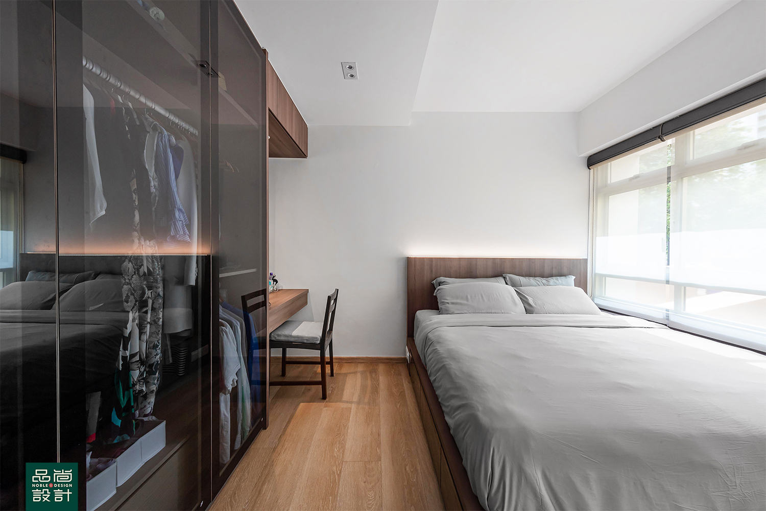 Scandinavian Design - Bedroom - HDB 4 Room - Design by Noble Interior Design Pte Ltd