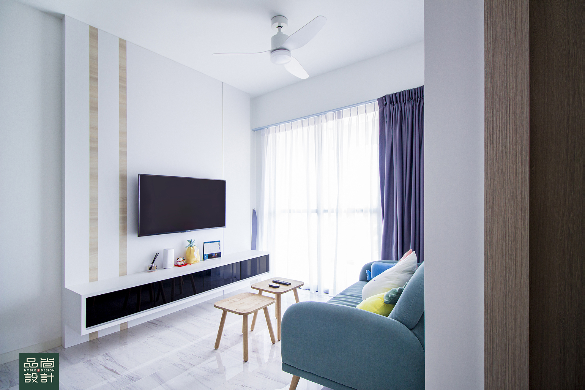 Modern Design - Living Room - Condominium - Design by Noble Interior Design Pte Ltd