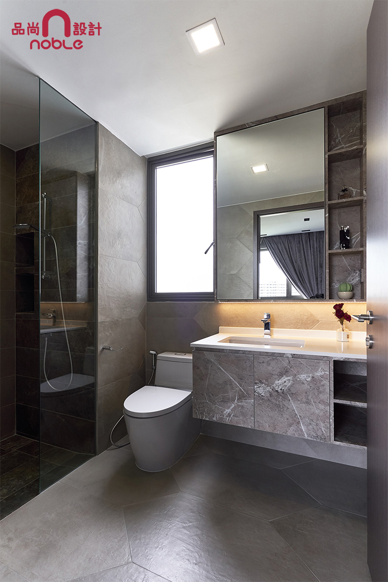 Contemporary, Modern Design - Bathroom - Condominium - Design by Noble Interior Design Pte Ltd