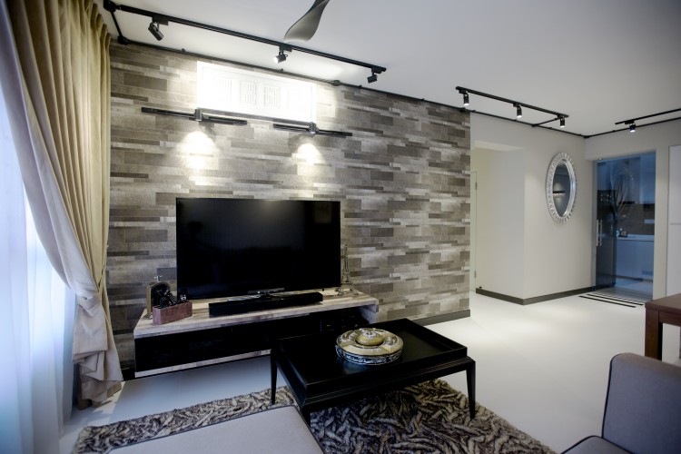Industrial, Scandinavian Design - Living Room - HDB 4 Room - Design by NorthWest Interior Design Pte Ltd