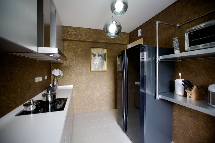 Industrial, Scandinavian Design - Kitchen - HDB 4 Room - Design by NorthWest Interior Design Pte Ltd