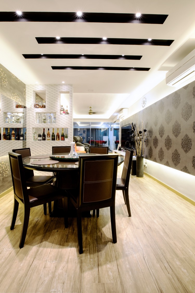 Modern, Victorian Design - Dining Room - HDB 4 Room - Design by NorthWest Interior Design Pte Ltd