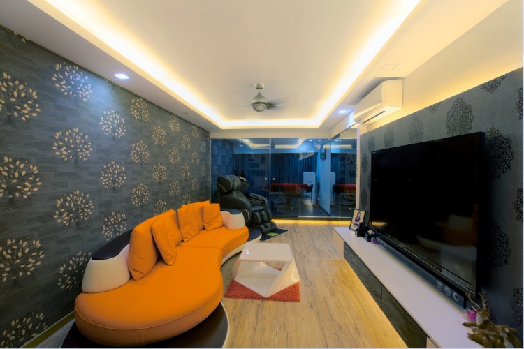 Modern, Victorian Design - Living Room - HDB 4 Room - Design by NorthWest Interior Design Pte Ltd
