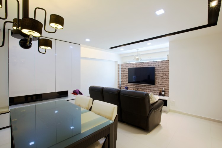 Contemporary, Modern Design - Living Room - HDB 4 Room - Design by NorthWest Interior Design Pte Ltd