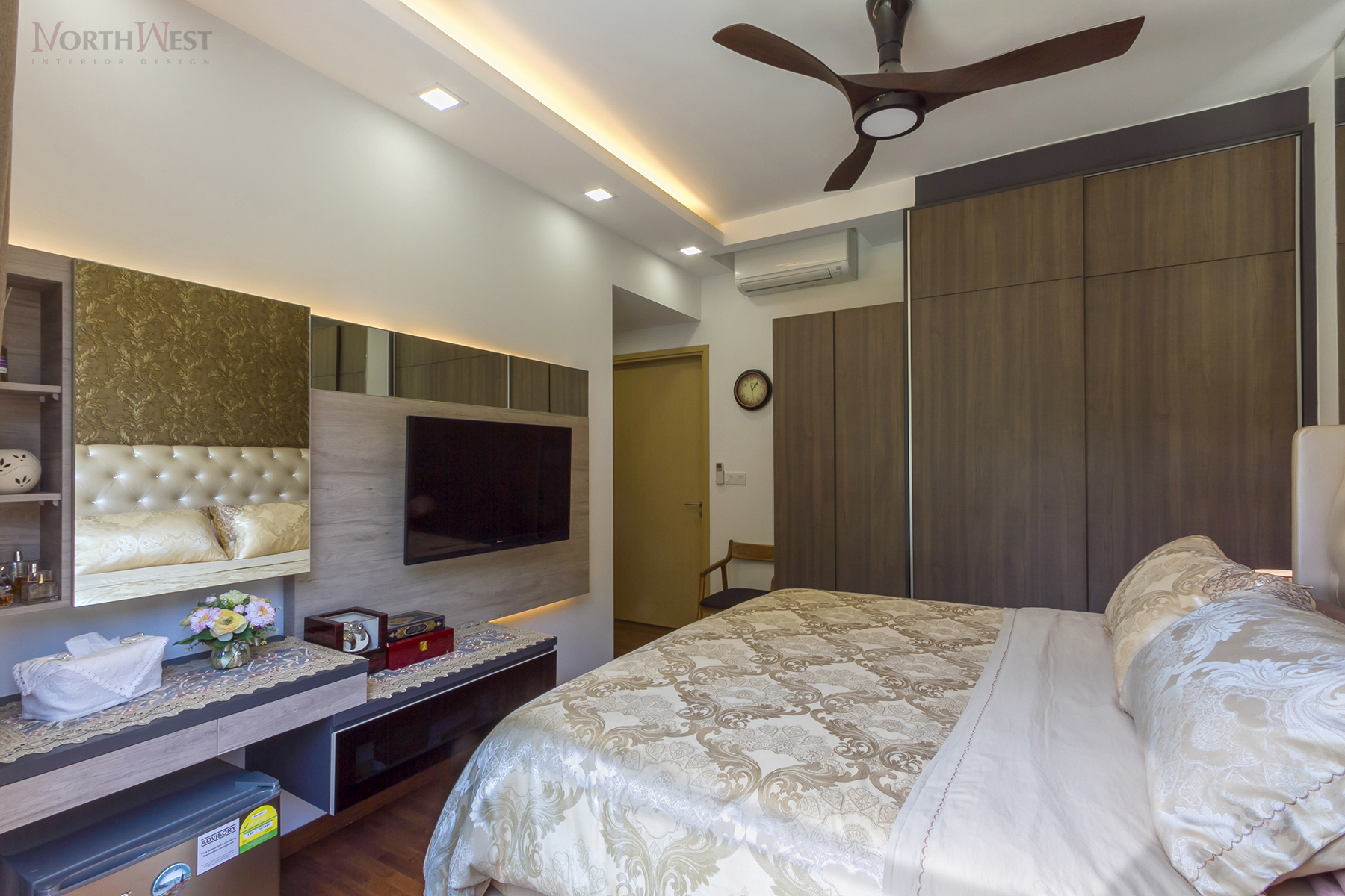 Contemporary, Eclectic Design - Bedroom - Condominium - Design by NorthWest Interior Design Pte Ltd
