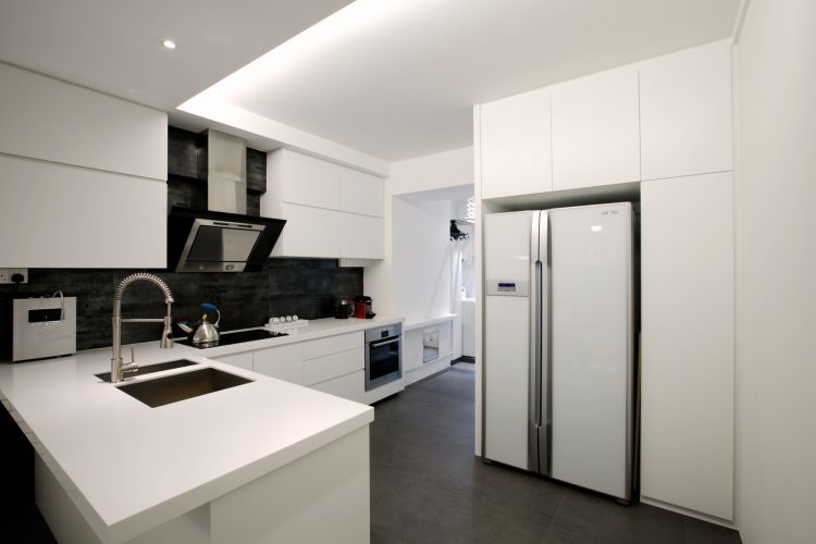 Contemporary, Country Design - Kitchen - HDB 4 Room - Design by NorthWest Interior Design Pte Ltd