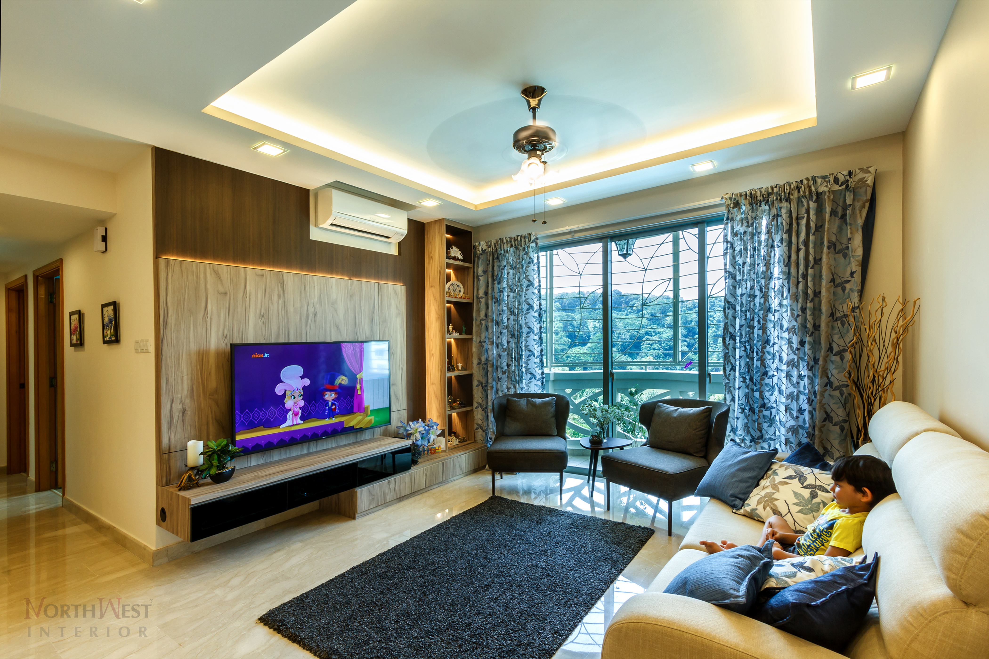 Contemporary, Rustic Design - Living Room - Condominium - Design by NorthWest Interior Design Pte Ltd