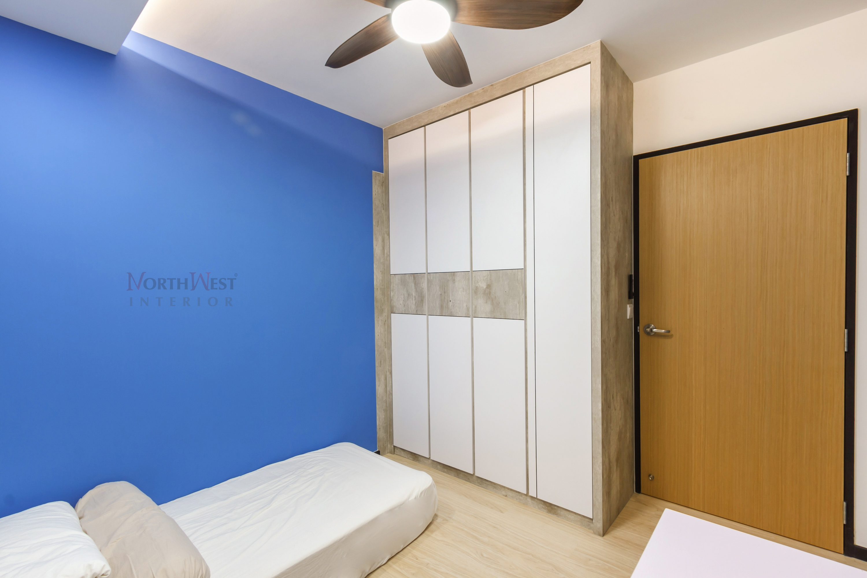 Contemporary Design - Bedroom - HDB 4 Room - Design by NorthWest Interior Design Pte Ltd