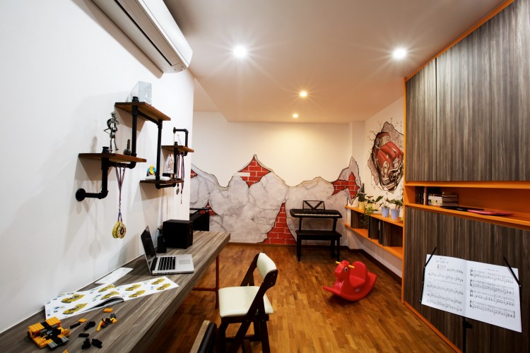 Eclectic, Modern Design - Study Room - Landed House - Design by NorthWest Interior Design Pte Ltd