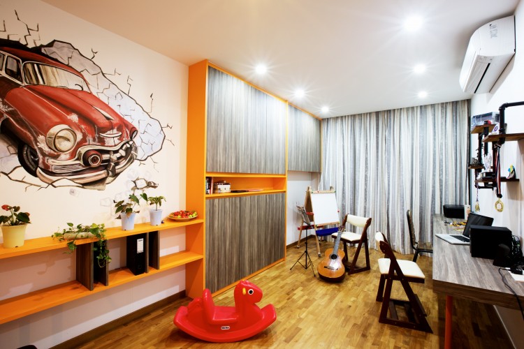 Eclectic, Modern Design - Study Room - Landed House - Design by NorthWest Interior Design Pte Ltd