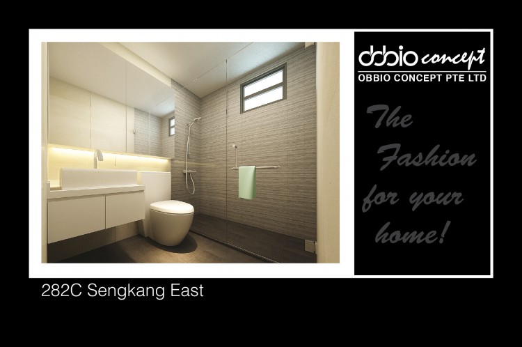 Contemporary, Minimalist, Modern Design - Bathroom - HDB 5 Room - Design by obbio concept pte ltd