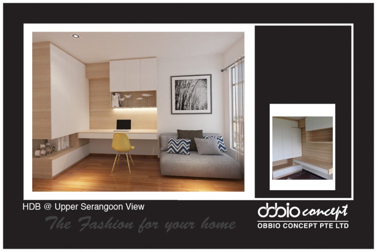 Contemporary, Minimalist, Scandinavian Design - Study Room - HDB 4 Room - Design by obbio concept pte ltd