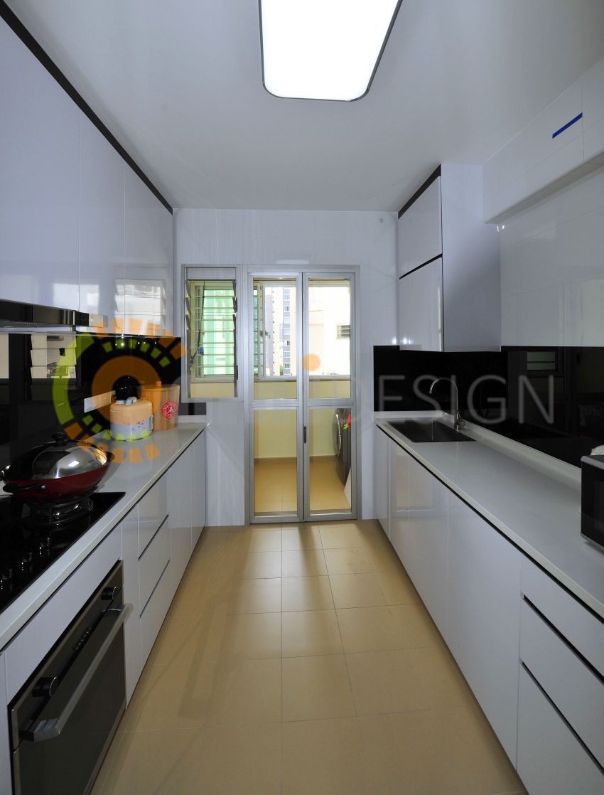 Contemporary Design - Kitchen - HDB 5 Room - Design by Omni Design Pte Ltd