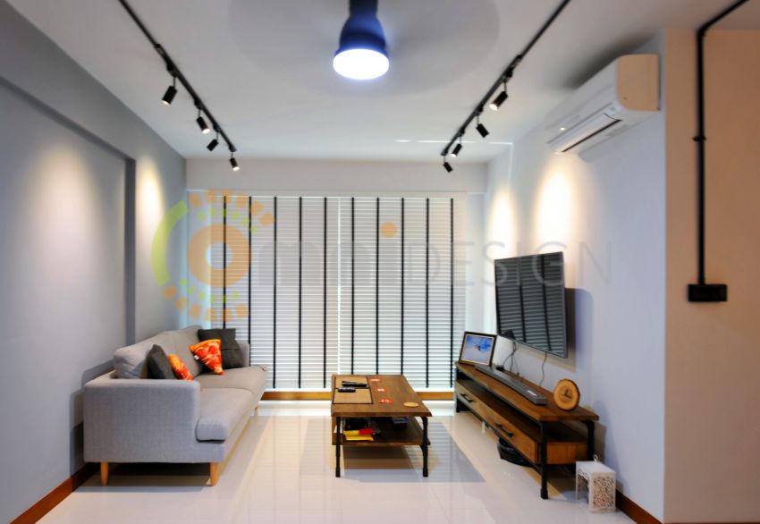 Scandinavian Design - Living Room - HDB 4 Room - Design by Omni Design Pte Ltd