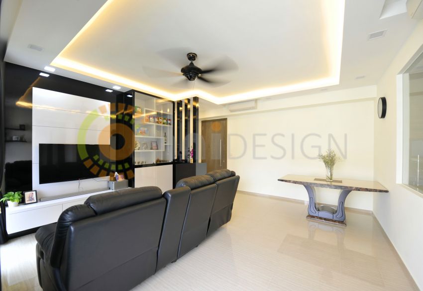Contemporary Design - Living Room - HDB 5 Room - Design by Omni Design Pte Ltd