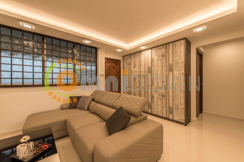 Contemporary, Modern Design - Living Room - HDB 4 Room - Design by Omni Design Pte Ltd