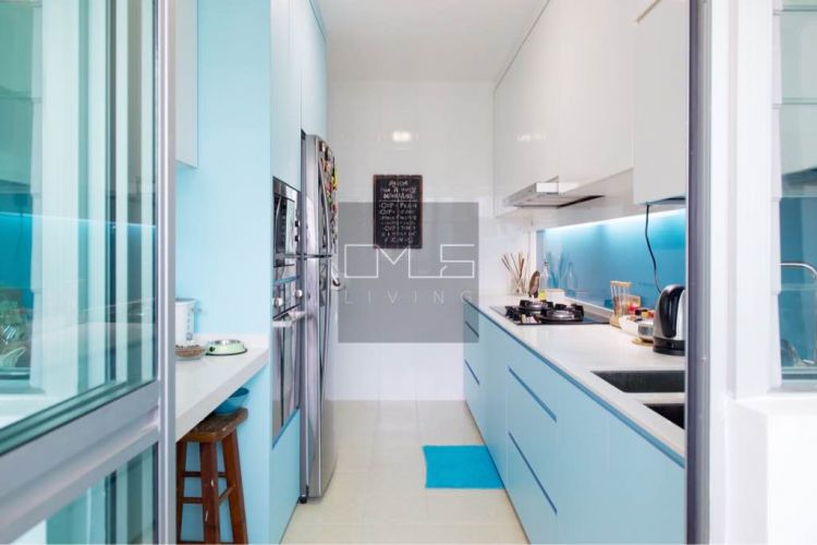 Contemporary, Mediterranean, Resort Design - Kitchen - HDB 4 Room - Design by Omus Living