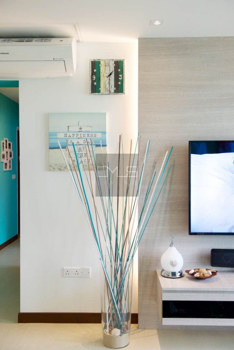 Contemporary, Mediterranean, Resort Design - Living Room - HDB 4 Room - Design by Omus Living