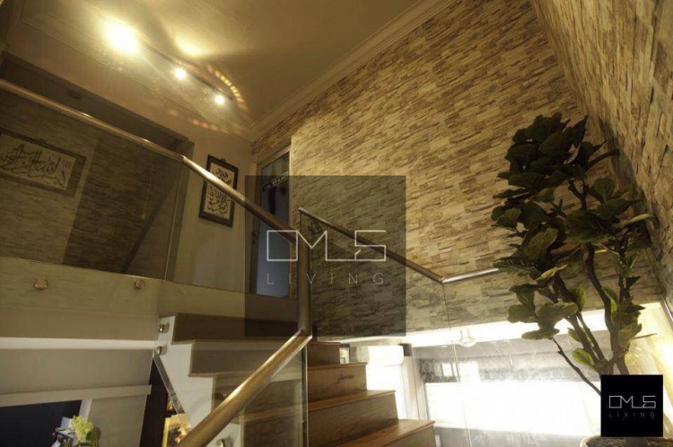 Contemporary, Rustic Design - Balcony - HDB Executive Apartment - Design by Omus Living