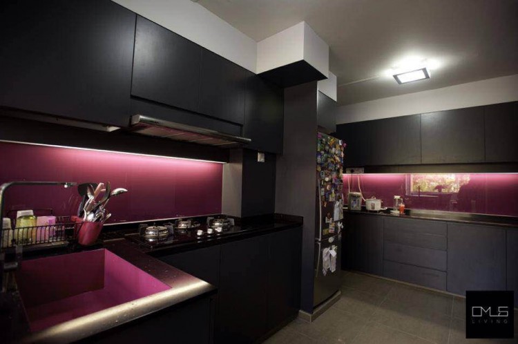 Contemporary, Rustic Design - Kitchen - HDB Executive Apartment - Design by Omus Living