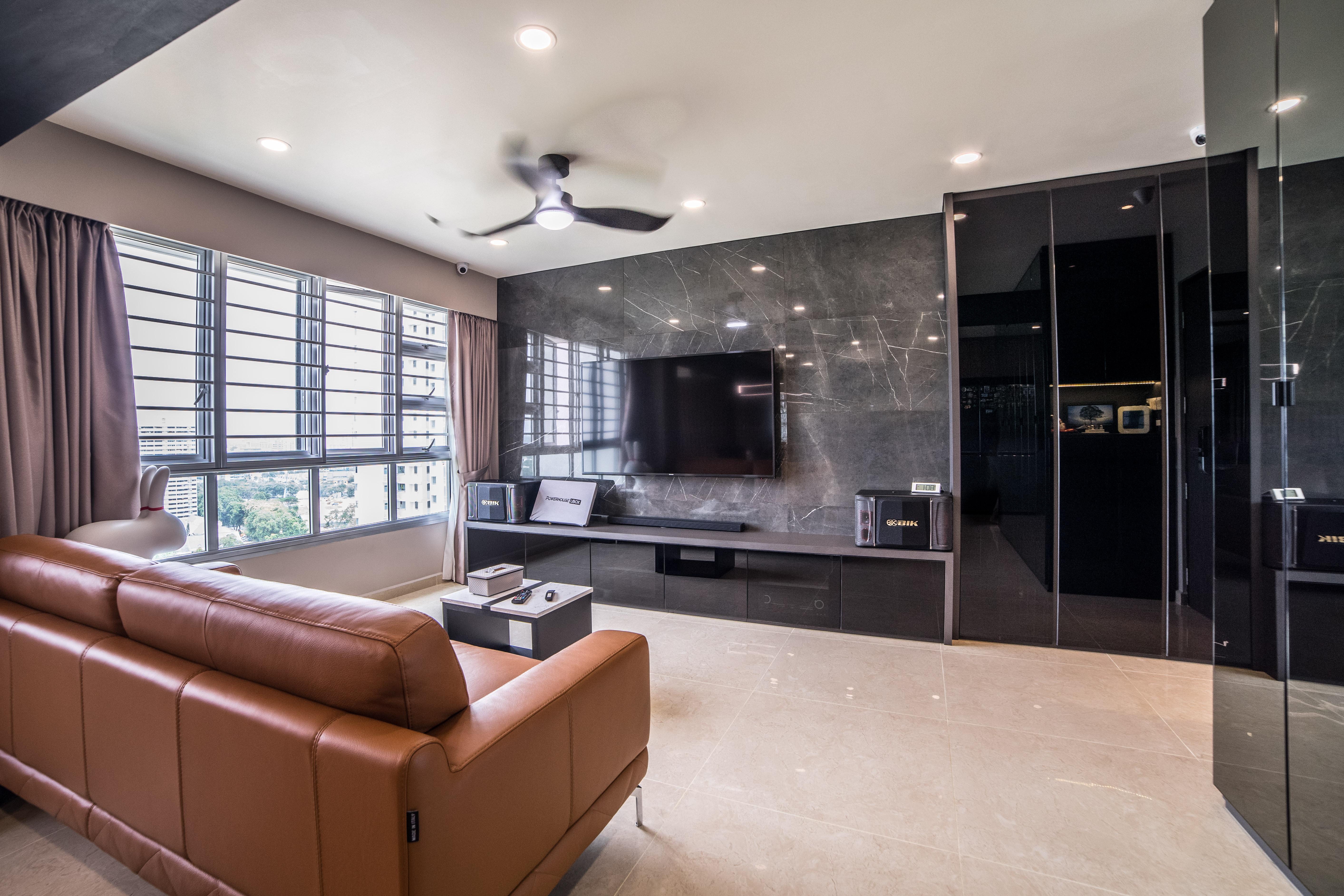 Contemporary Design - Living Room - HDB 4 Room - Design by Ovon Design Pte Ltd
