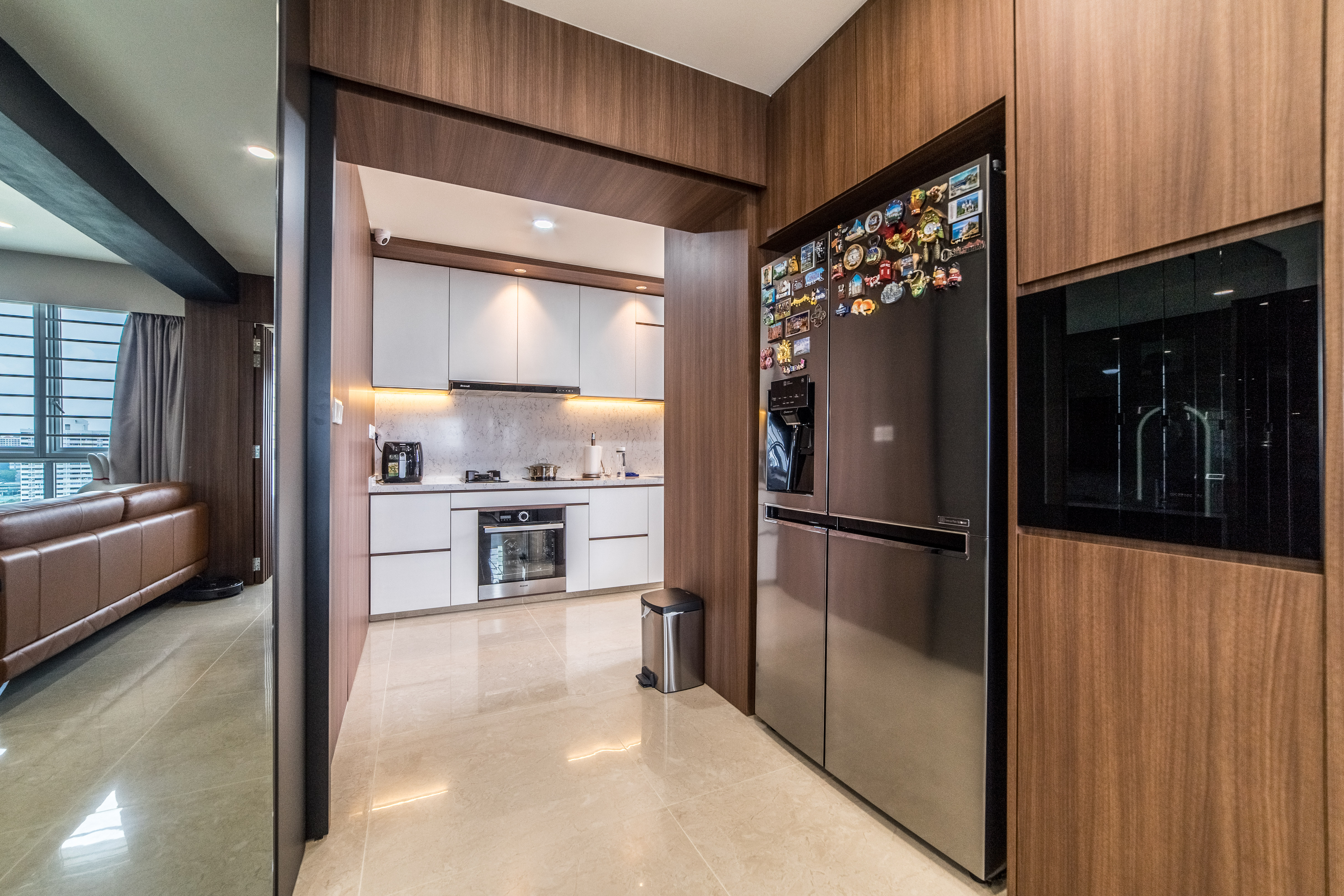 Contemporary Design - Kitchen - HDB 4 Room - Design by Ovon Design Pte Ltd