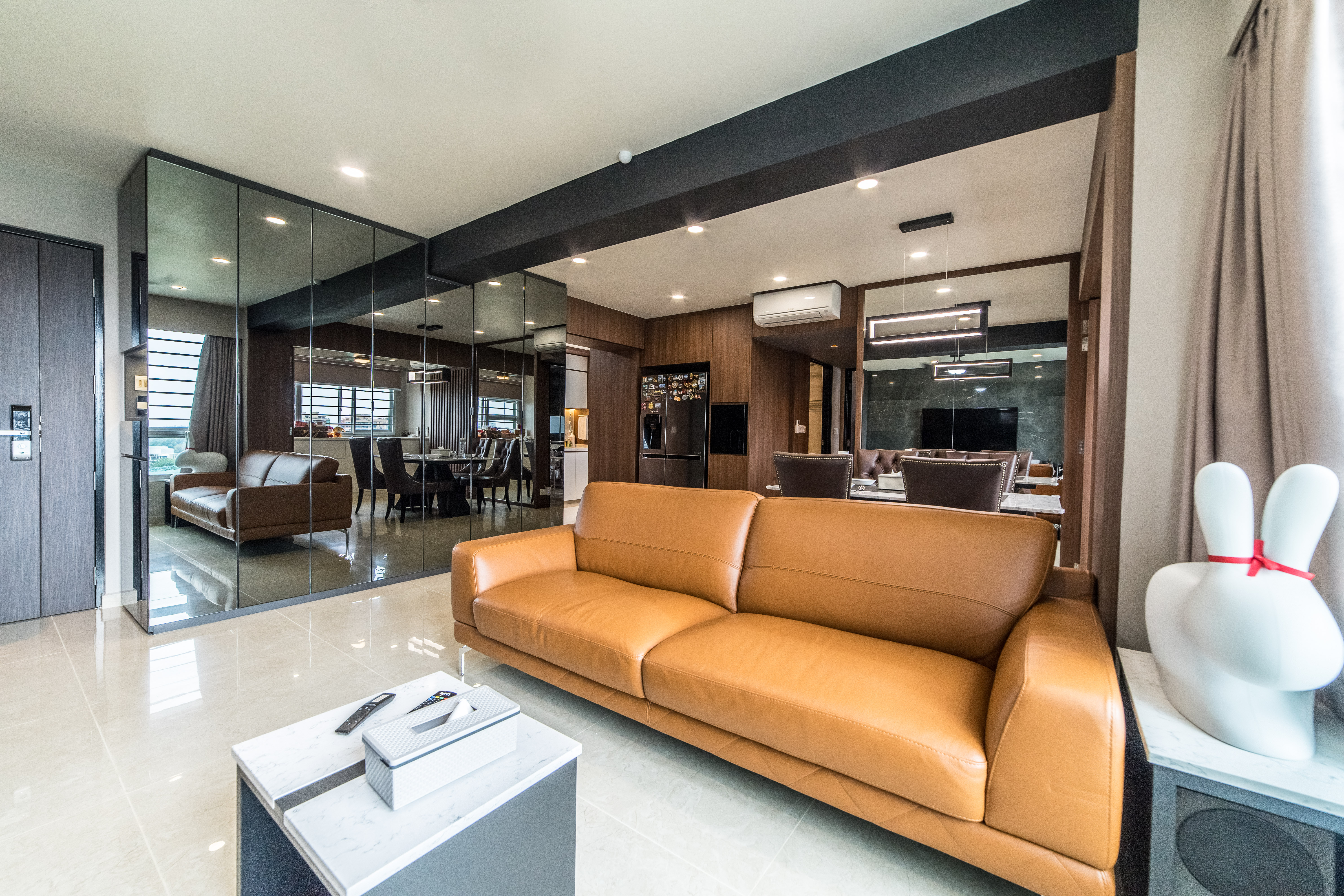 Contemporary Design - Living Room - HDB 4 Room - Design by Ovon Design Pte Ltd