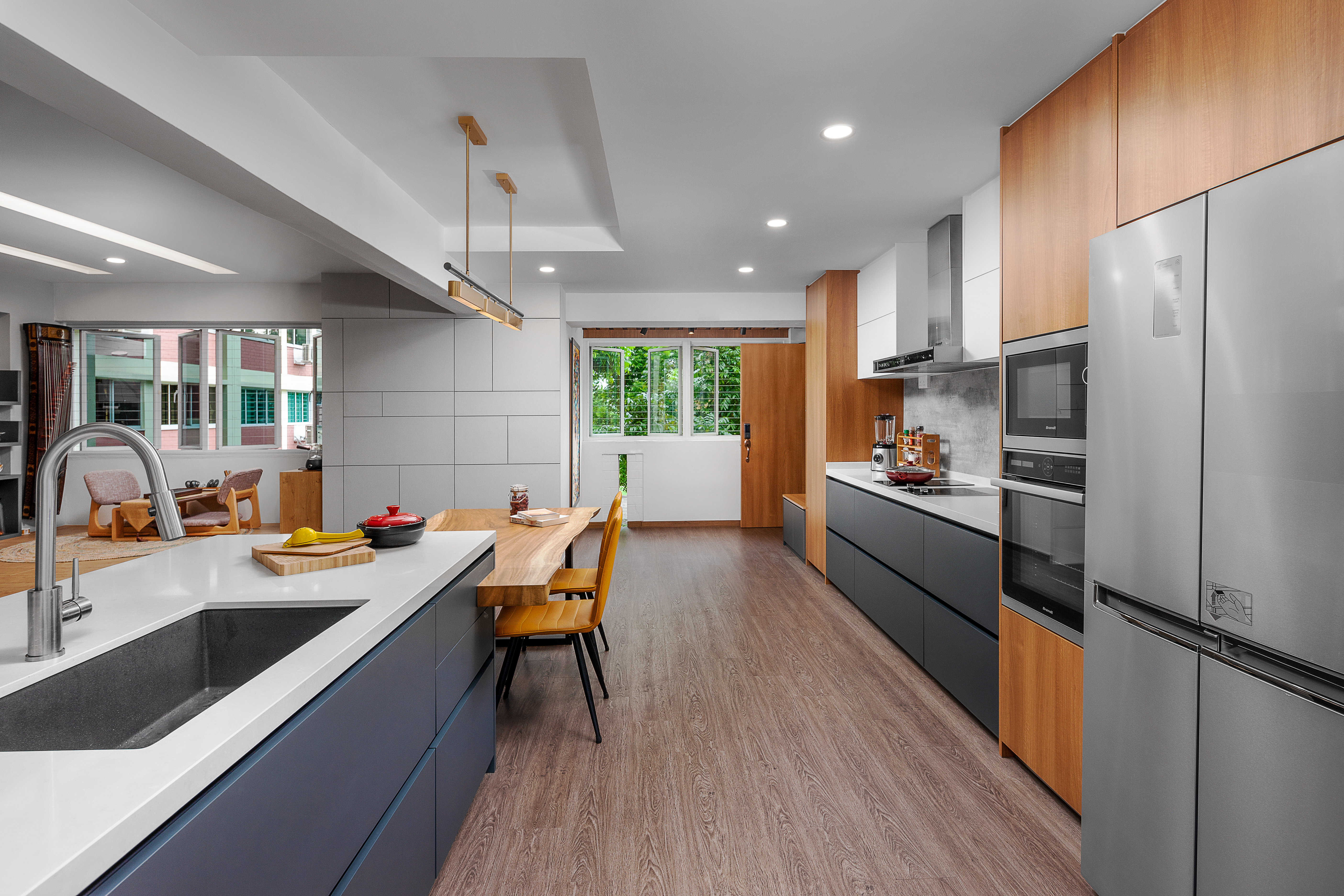 Contemporary, Modern Design - Kitchen - HDB Executive Apartment - Design by Ovon Design Pte Ltd
