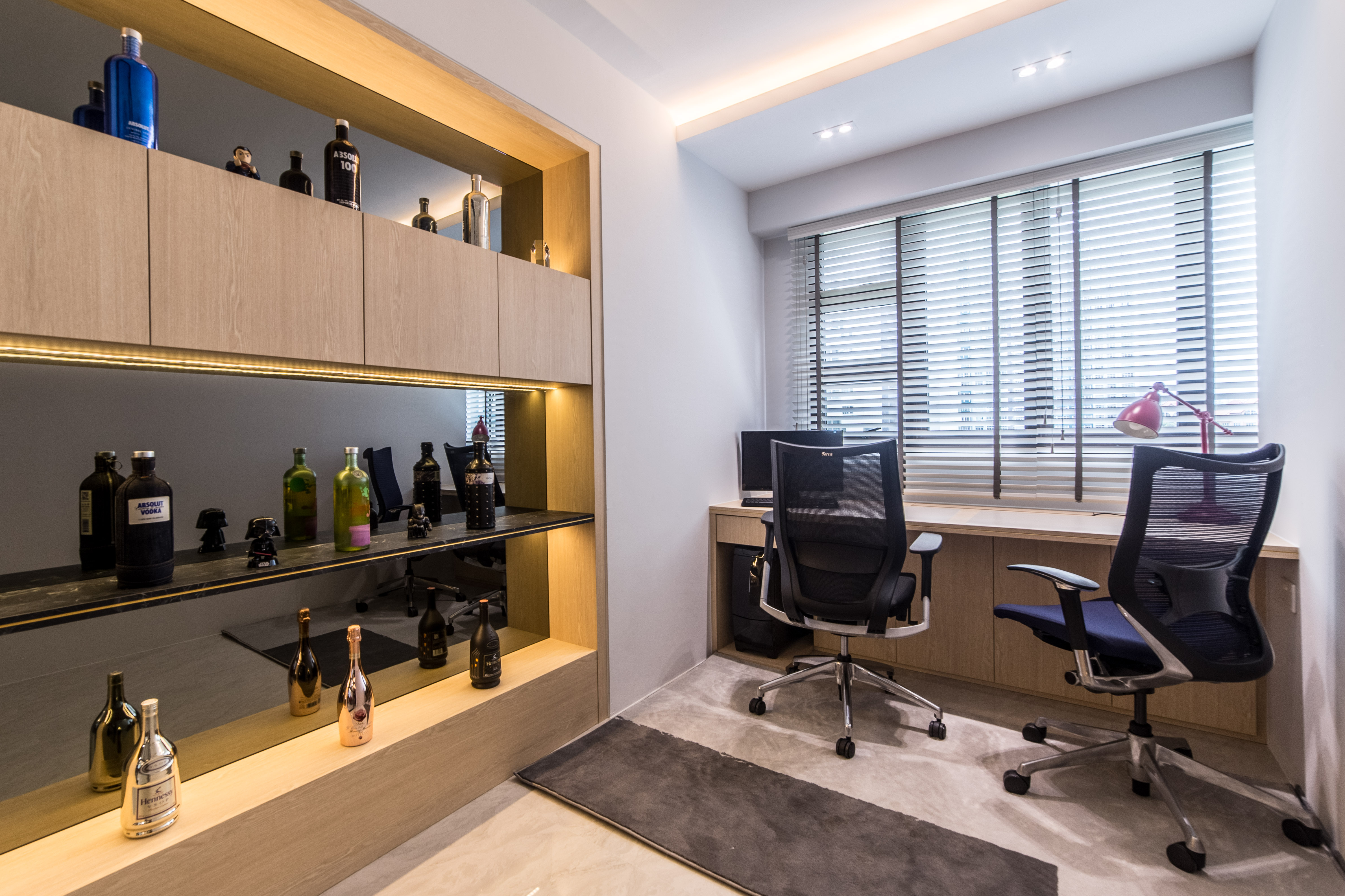 Contemporary Design - Study Room - HDB 4 Room - Design by Ovon Design Pte Ltd