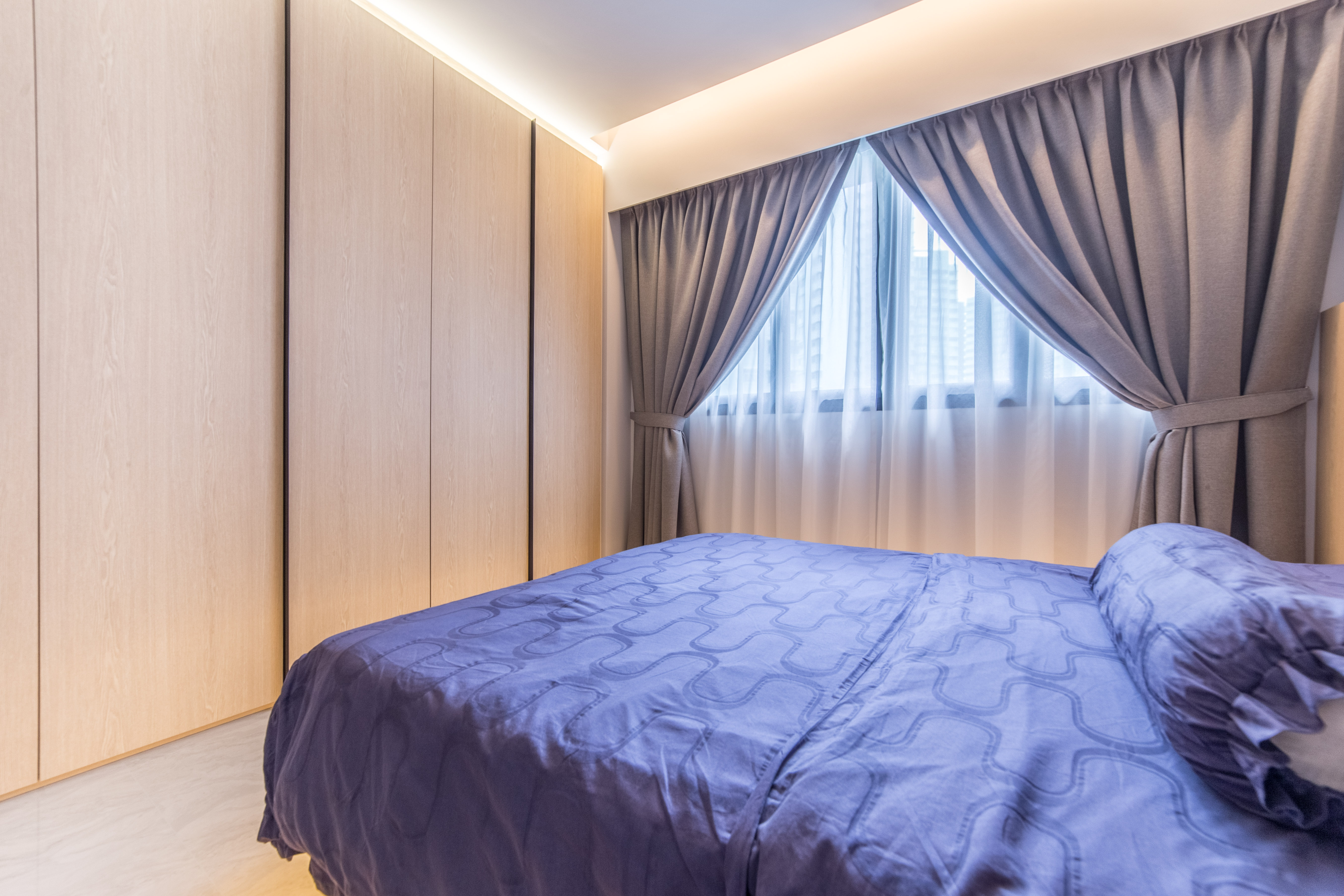 Contemporary Design - Bedroom - HDB 4 Room - Design by Ovon Design Pte Ltd
