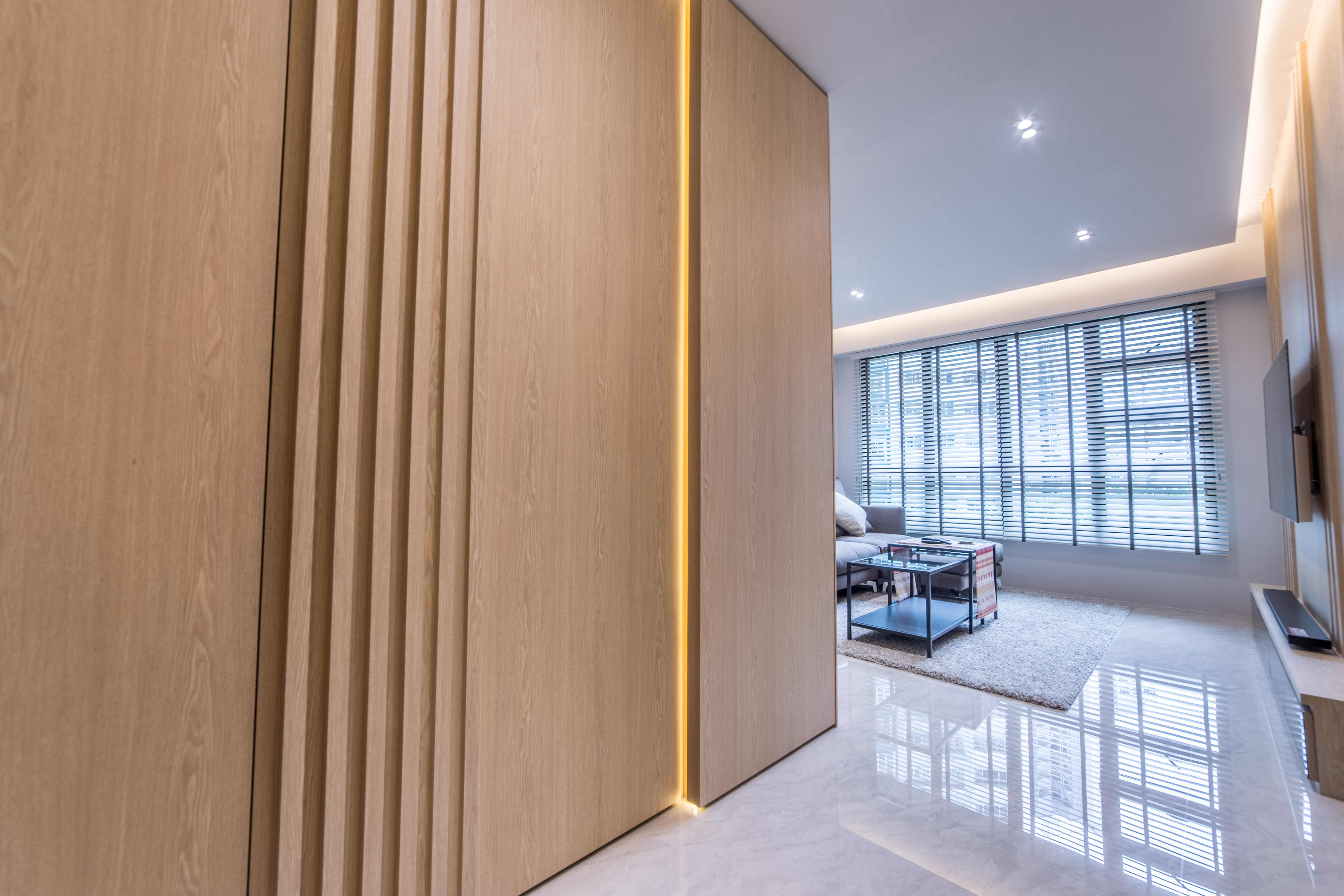 Contemporary Design - Living Room - HDB 4 Room - Design by Ovon Design Pte Ltd