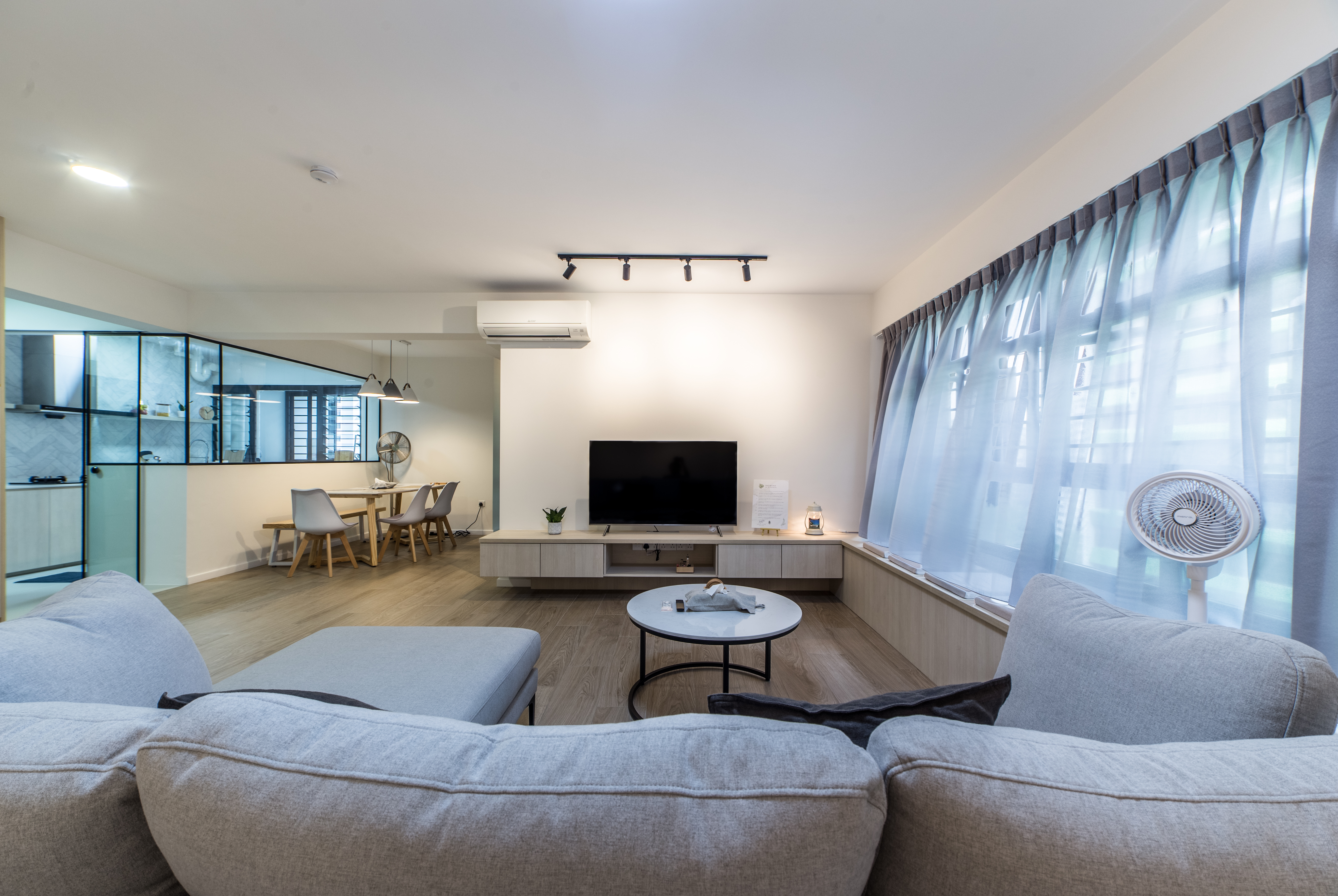 Scandinavian Design - Living Room - HDB 5 Room - Design by Ovon Design Pte Ltd