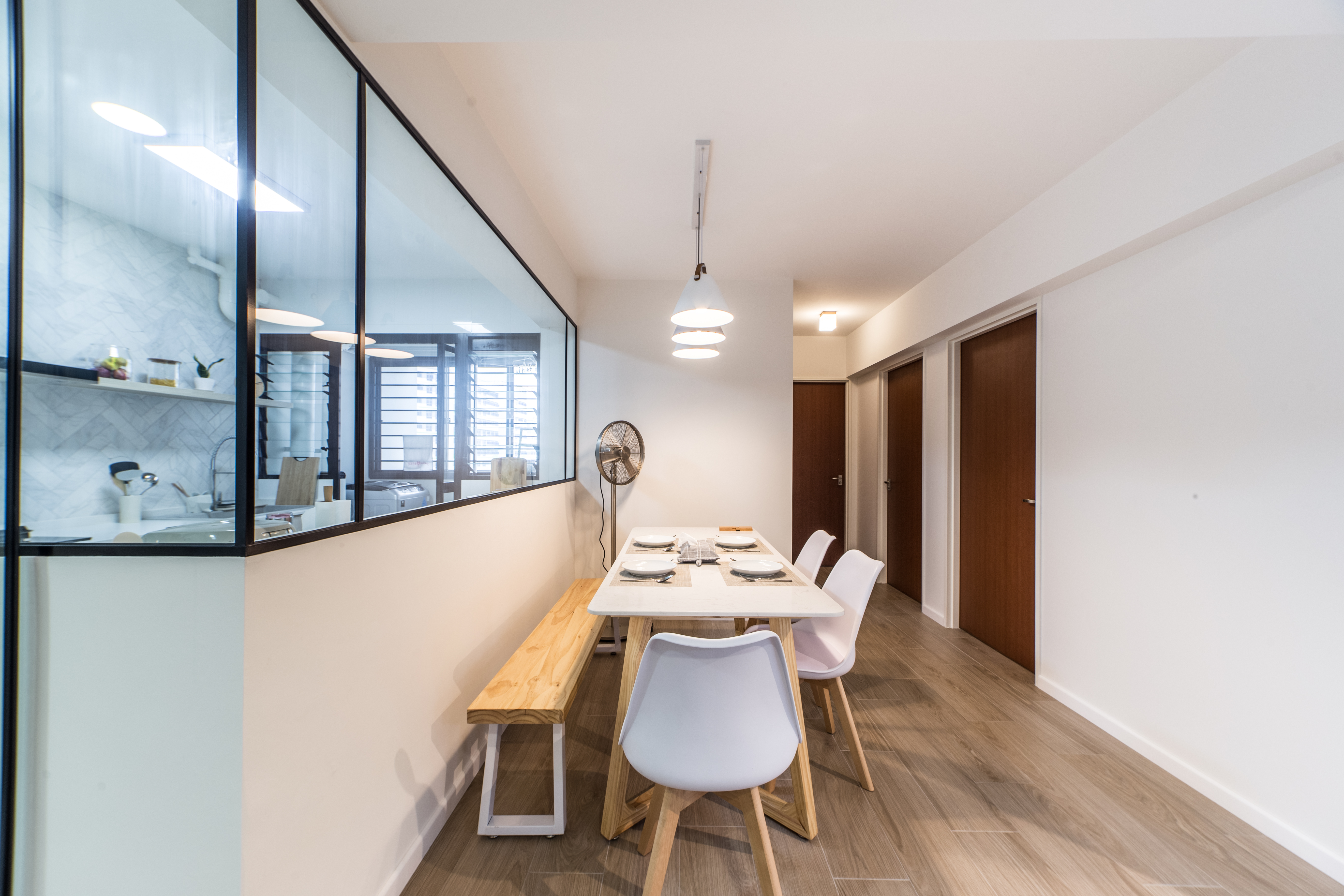 Scandinavian Design - Dining Room - HDB 5 Room - Design by Ovon Design Pte Ltd