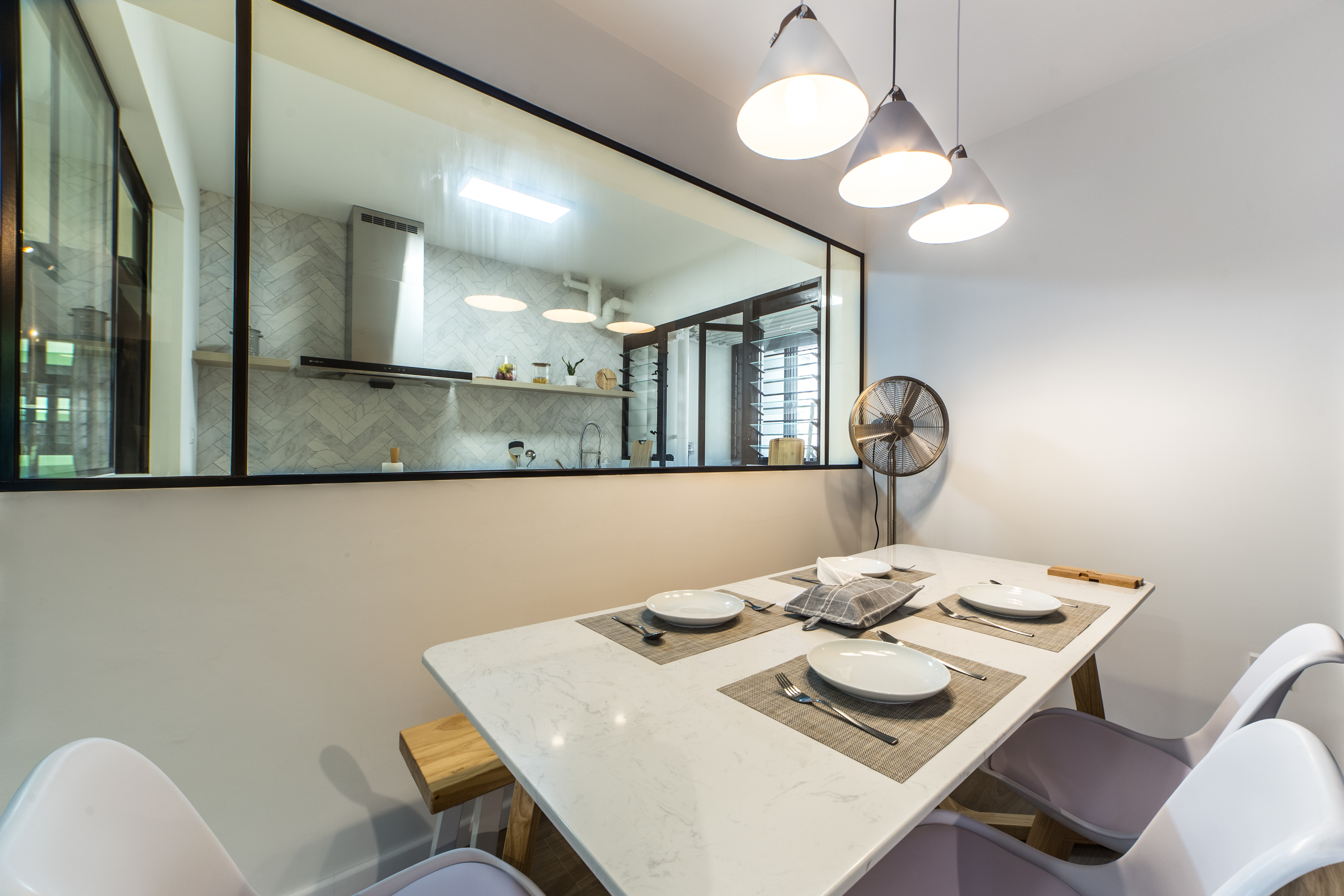 Scandinavian Design - Dining Room - HDB 5 Room - Design by Ovon Design Pte Ltd
