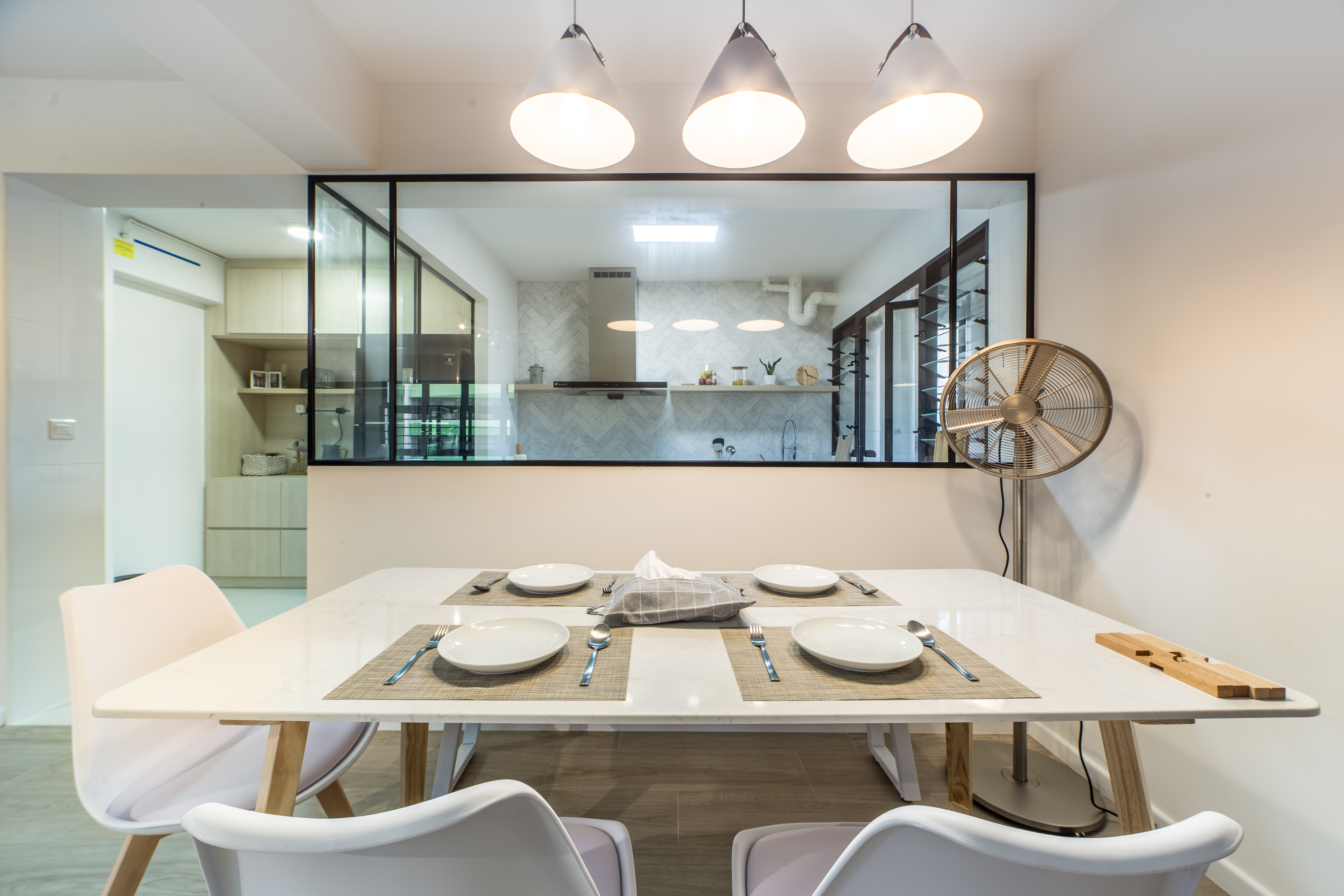 Scandinavian Design - Dining Room - HDB 5 Room - Design by Ovon Design Pte Ltd