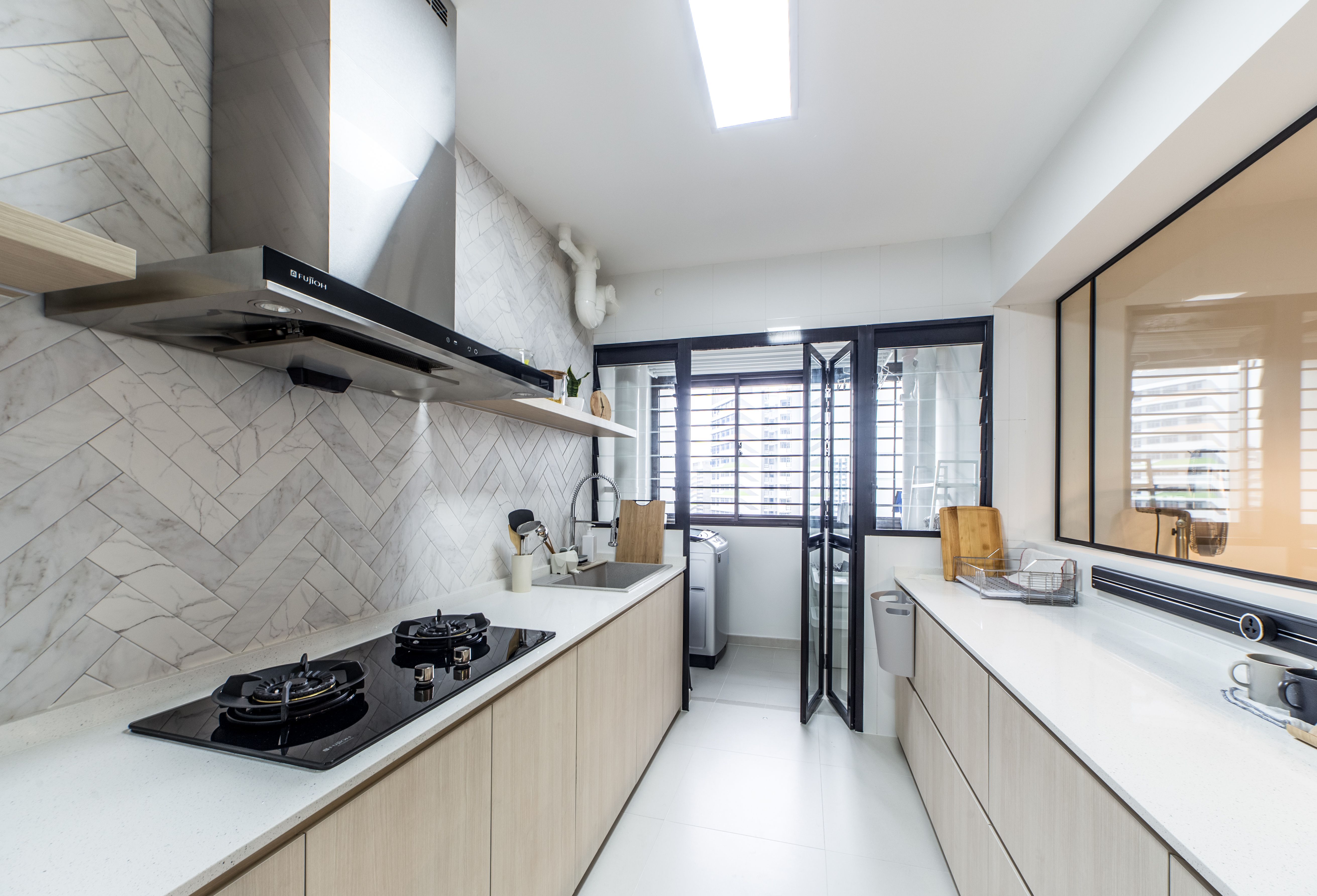 Scandinavian Design - Kitchen - HDB 5 Room - Design by Ovon Design Pte Ltd