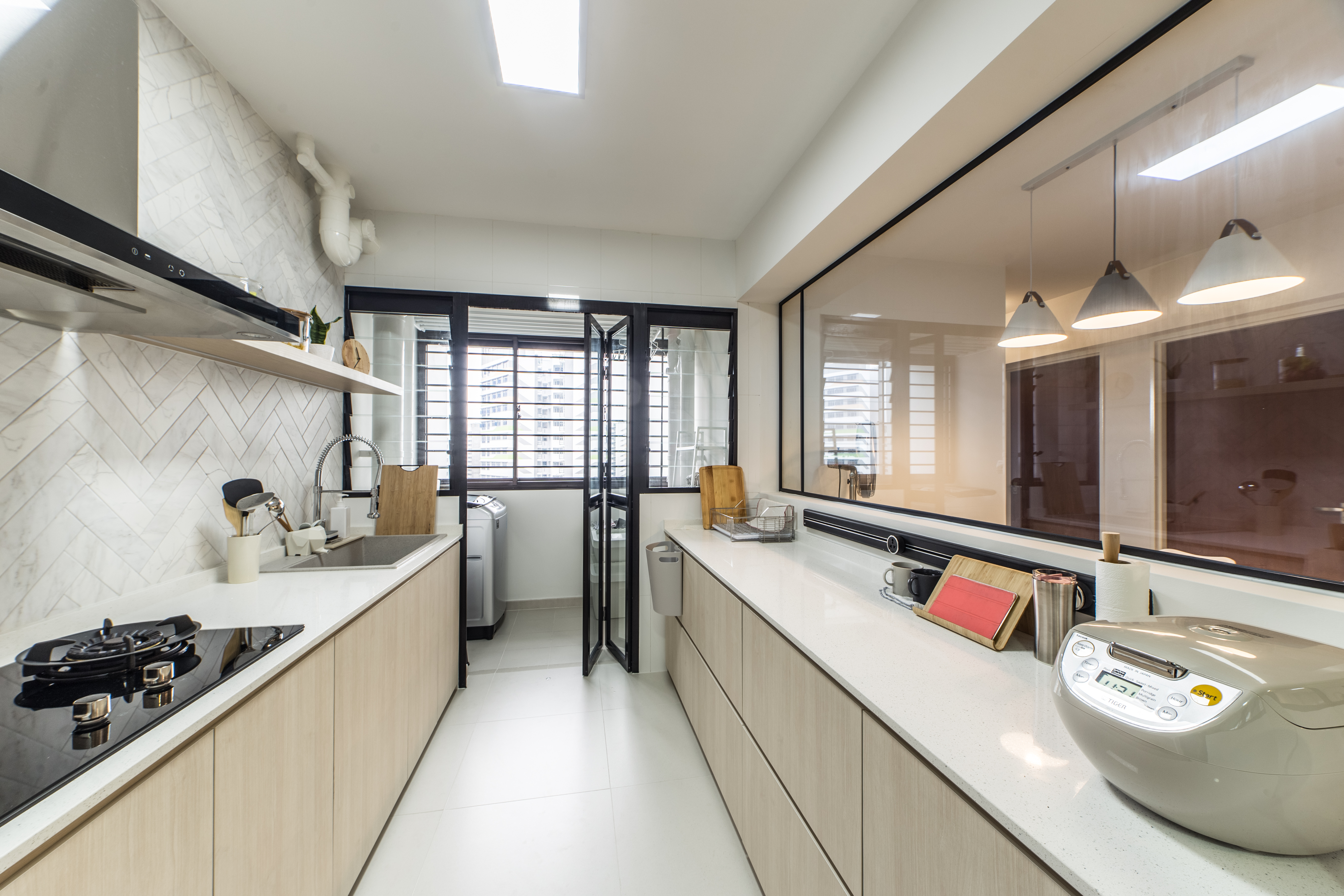 Scandinavian Design - Kitchen - HDB 5 Room - Design by Ovon Design Pte Ltd